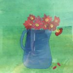flowers in jug