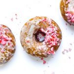 gingerbread candy cane donuts