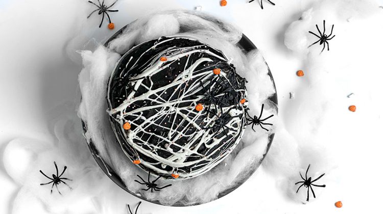 Spooky Spider Web Chocolate Cake Recipe