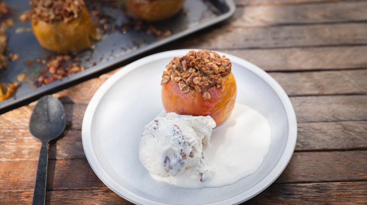 Baked Anzac Apple Crumbles Recipe