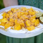 smoked mango with lime and coconut