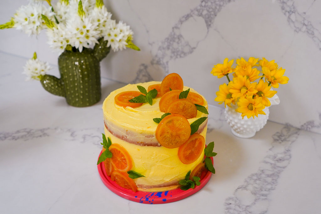 Yorkshire Tea Infused Sponge Cake with Orange Cream Cheese