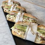 cranberry brie and turkey baguettes